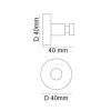 Крючок для ванной Webert Rimini RI510401010, золото