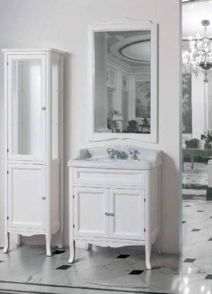 Шкаф-пенал Tiffany World Veronica 48 L белый матовый