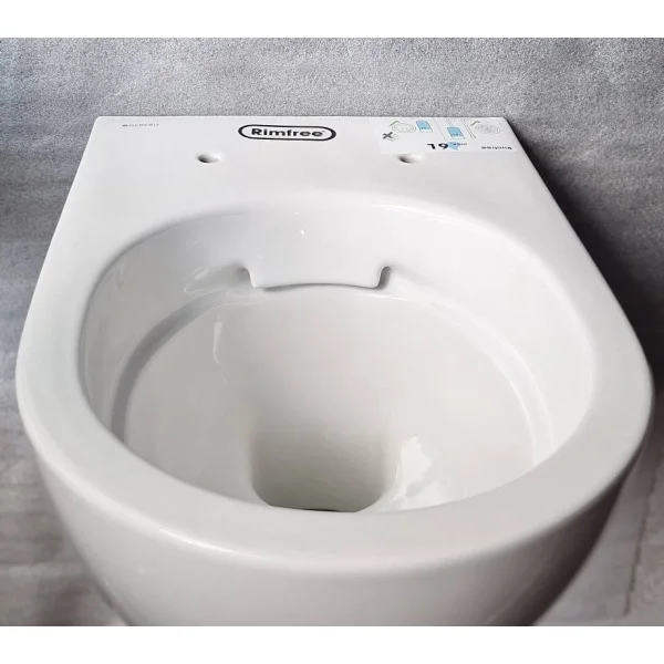 Унитаз подвесной Geberit Acanto 500.600.01.2 безободковый, белый (Нарушена упаковка)