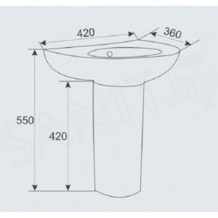 Умывальник Gid Nb192-Y
