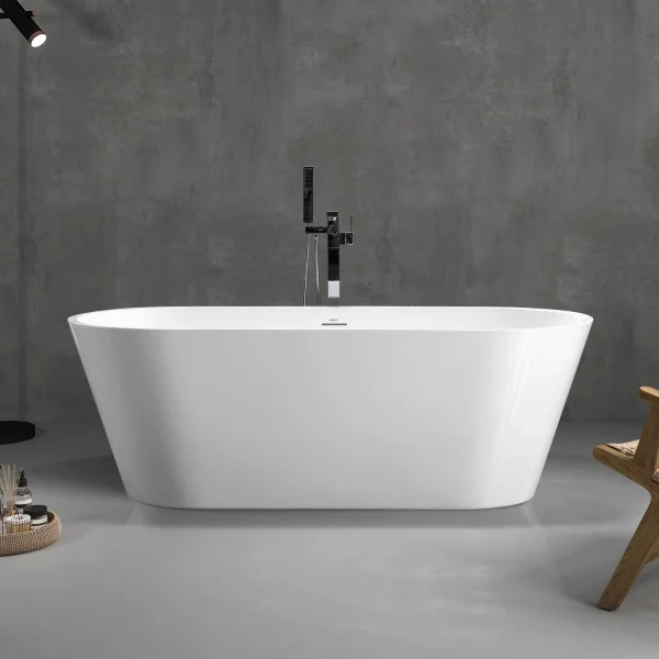 Акриловая ванна Abber AB9268-1.7 170x74 см, отдельностоящая, белый