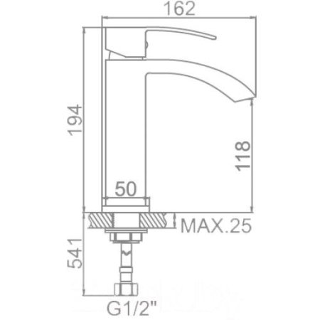 Смеситель Ledeme L1055B-15 черный