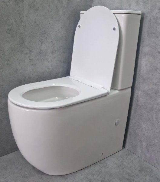 Унитаз напольный Ceramalux TR2176 TORDNADO, белый глянец