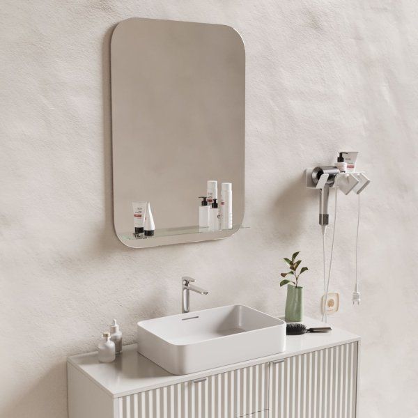 Зеркало MIXLINE "Адель" 550*800 (ШВ) с полкой (555932)