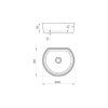 Столешница Ravak L X000000830 80 с раковиной Moon 1C белый