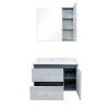 Тумба-умывальник COMFORTY "Бремен-90" дуб белый с раковиной COMFORTY 9090EL