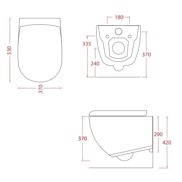 Унитаз подвесной Artceram File 2.0 FLV004 17 30 безободковый, черный матовый
