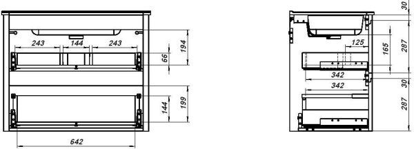 Тумба под раковину Allen Brau Gravity 80 1.370009.PWM папирус матовый