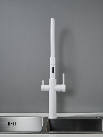 Смеситель для кухни Shevanik S478C, Белый