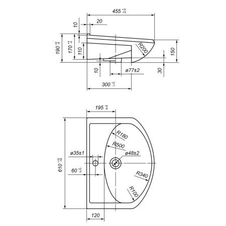 Умывальник MIXLINE "Арго-60"  (521527)