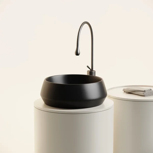 Раковина-чаша Ceramica Nova Maya CN12004MB 40x40 см, накладная, черный матовый