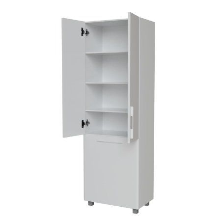 Пенал MIXLINE "СПУТНИК-60" белый с корзиной (600*1900*335) (ПВХ) (553951)