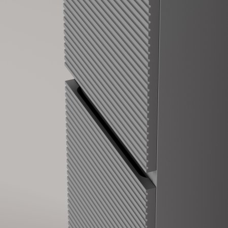 Шкаф-пенал подвесной SANCOS Folk, 350х350х1650 мм, цвет Ergraut soft,  PFL35ES