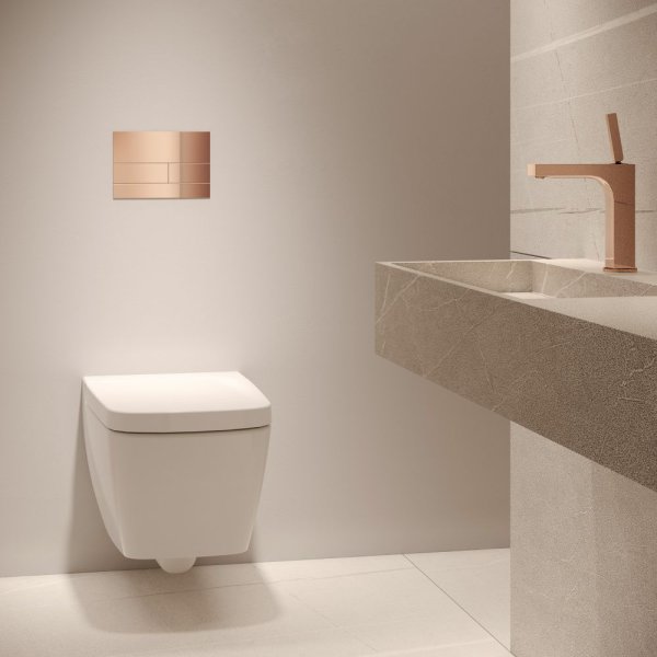 Кнопка смыва Tece Square II 9240837 глянец, черный хром