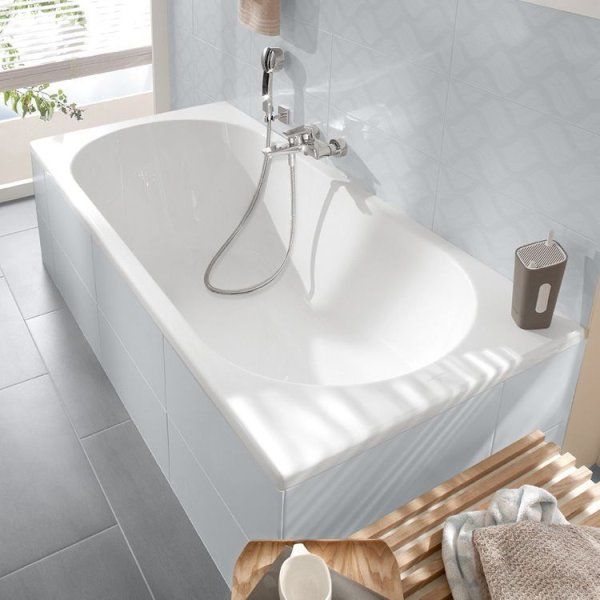 Ванна акриловая Villeroy & Boch O.Novo UBA170CAS2V-01+U99740000 170х75 см, с ножками, белая