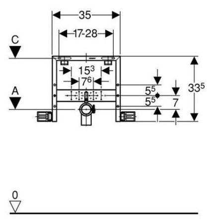 Система инсталляции Geberit Kombifix 457.410.00.1 для раковин