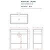 Полка для консоли ArtCeram Fuori Scala TFA008 56 80 moka