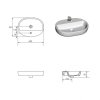 Раковина Cersanit Caspia S-UM-CAS60/1-O-w 60 овальная