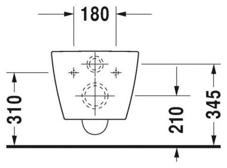Унитаз подвесной Duravit ME by Starck 2530090000