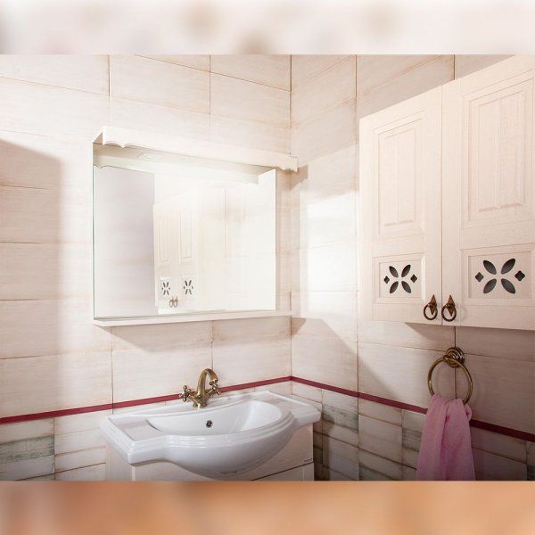 Комплект мебели для ванной Бриклаер КАНТРИ 80K, бежевый