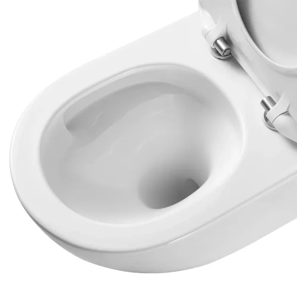 Унитаз подвесной AQUAme AQM2002PRO безободковый, с сиденьем микролифт, белый глянец