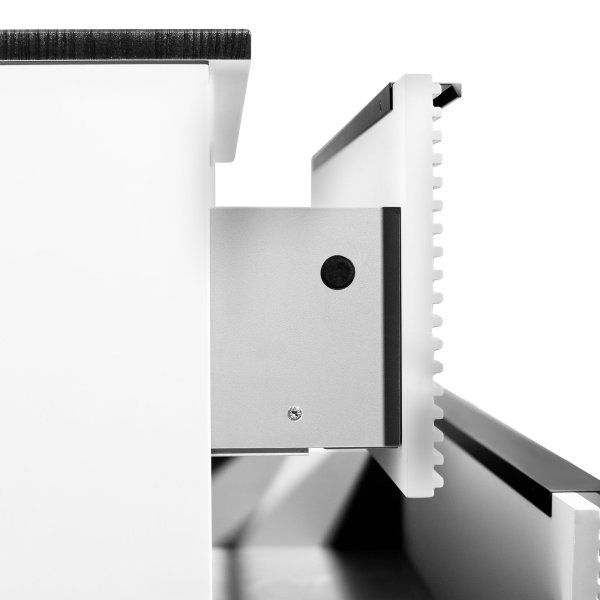 Тумба Runo Орлеан 60 белый матовый чёрный подвесная под накладной умывальник (00-00004649)