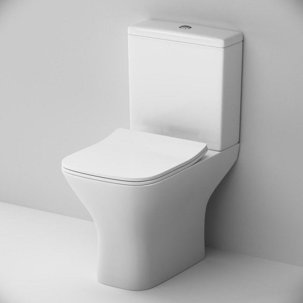 Унитаз-компакт без ободка с сиденьем микролифт AM.PM Gem C908601SC