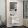 Зеркало-шкаф COMFORTY "Никосия-60" дуб белый