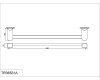 Полотенцедержатель 65 см. RUSH Thira (TR36531A)