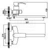 Смеситель Ledeme L2243 хром