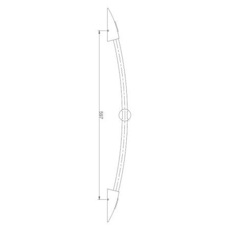 Душевая штанга Haiba хром (HB8004)