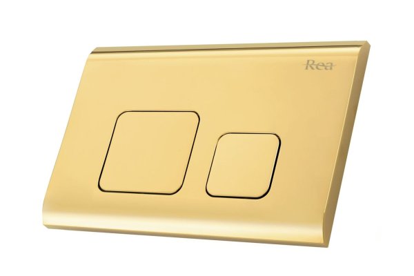 Инсталляция REA с золотой кнопкой F LIGHT GOLD, REA-E9851