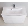 Тумба с раковиной BelBagno Marino MARINO-1000-2C-PIA-BL-P 100 bianco lucido