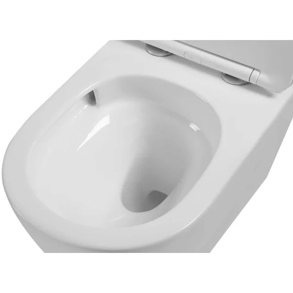 Унитаз подвесной Vincea Globo VT1-14ST безободковый, торнадо, с сиденьем микролифт, белый