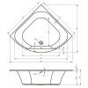 Ванна акриловая Riho Atlanta BB7000500000000 140x140