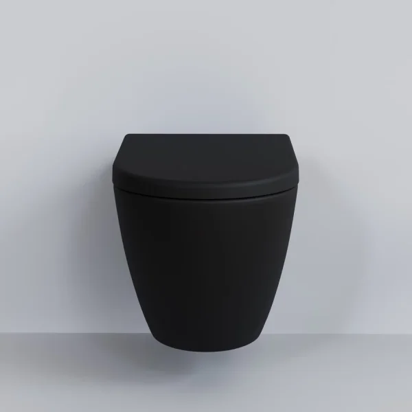 Унитаз подвесной Ambassador Queen 113T20201R безободковый, черный матовый