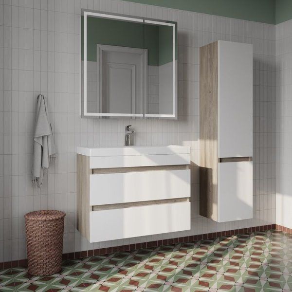 Шкаф-зеркало с подсветкой, 80 см, Zodiac, IDDIS, (ZOCVD8IY00JU0iZJ99XF)