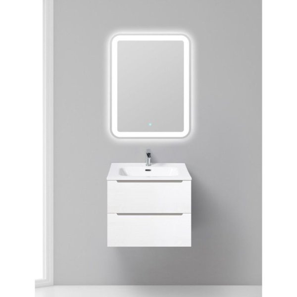 Тумба с раковиной BelBagno Etna ETNA-600-2C-SO-BL-P 60 Bianco Lucido