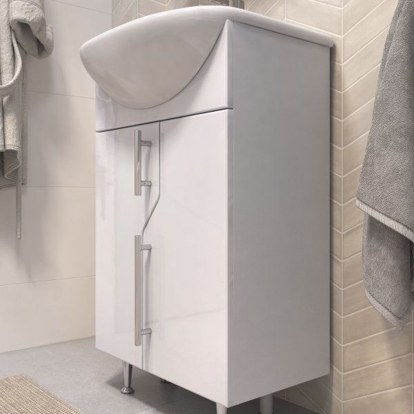 Тумба под раковину VIGO Turin 450-2-0 (Уют) поставляется в разобранном виде (223)