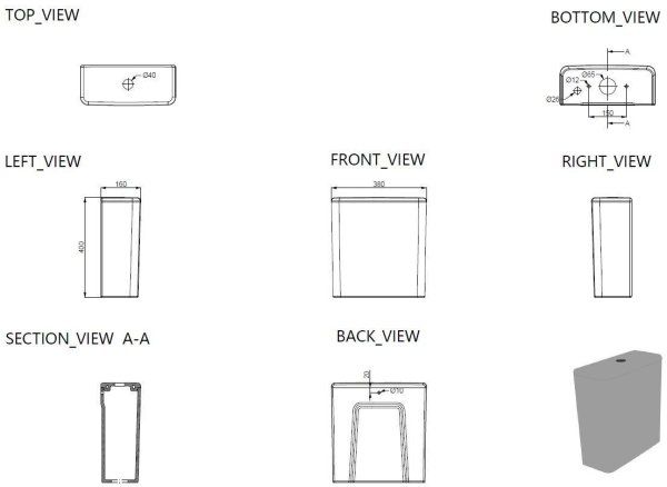 Сливной бачок Allen Brau Priority 4.31007.20 белый глянец