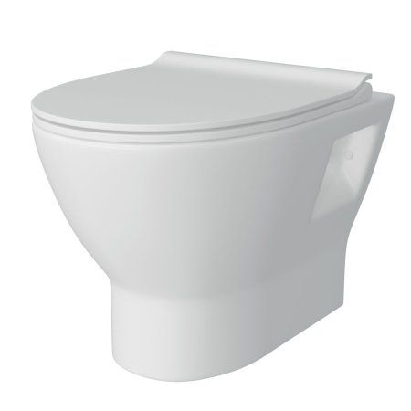 Унитаз подвесной Teymi Ritta безободковый, сиденье микролифт T40809