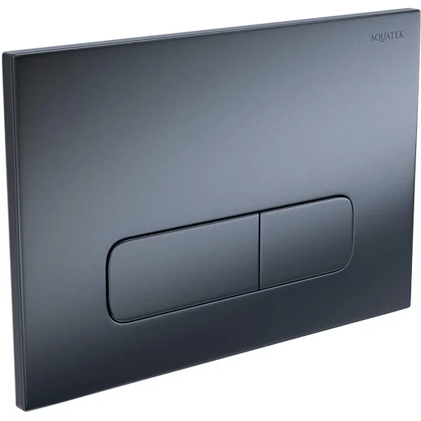 Кнопка смыва Aquatek PNS-0000009 для инсталляции, оружейная сталь матовый