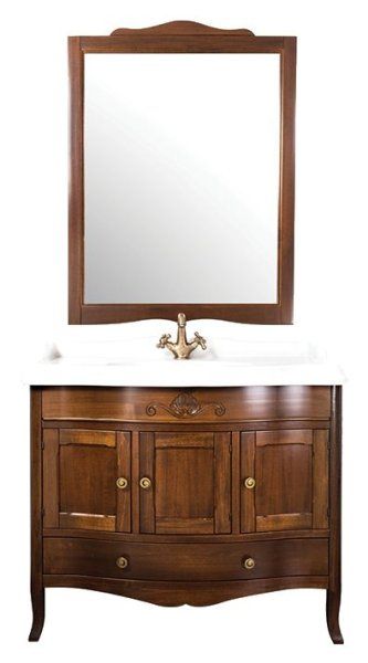 Мебель для ванной Tiffany World Veronica Ver105/Cnoce/br 105 орех/бронза