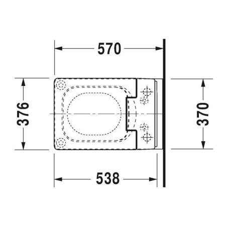 Унитаз подвесной Duravit  Vero Air 2525590000