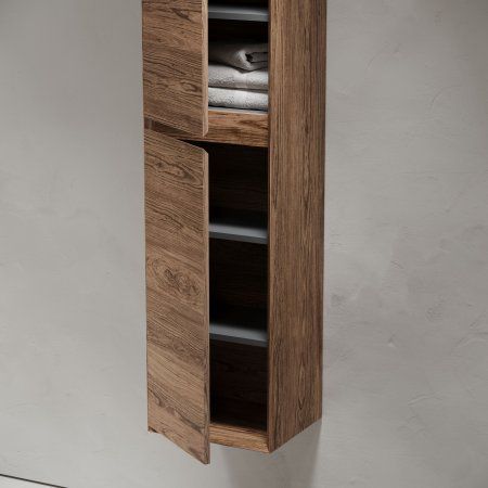 Шкаф-пенал подвесной  SANCOS Marmi 1.0/Marmi 2.0 350х300х1600 мм, цвет дуб чарльстон,  PMR35ECH