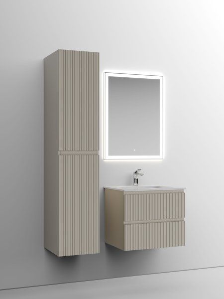 Тумба подвесная SANCOS Snob T 590х445х500, c двумя ящиками оснащенными доводчиками, Beige Soft , SNT60CE