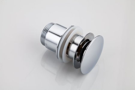 Донный клапан для раковины с переливом Frap F60, хром