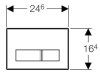 Кнопка смыва Geberit Sigma 115.788.SE.5 зеленое стекло