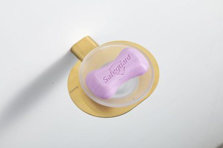 Мыльница стеклянная Gappo G3TE09NR02YS-3HM, золотой сатин