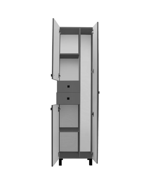 Шкаф-колонна Runo 50 правый темно-серый/графит (00-00004889)